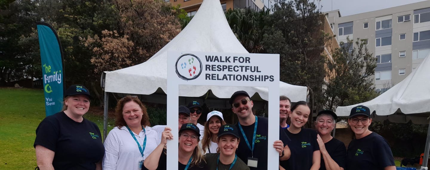 Family Co. Team support 2023 Walk for Respectful Relationships