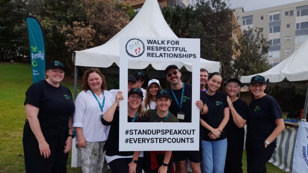 Family Co. Team support 2023 Walk for Respectful Relationships