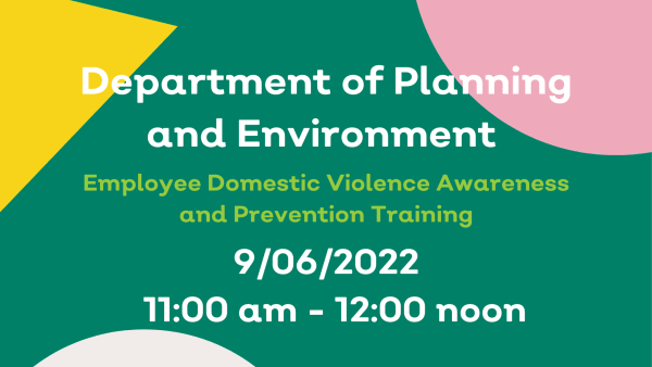 DPE Domestic Violence Awareness and Prevention Training